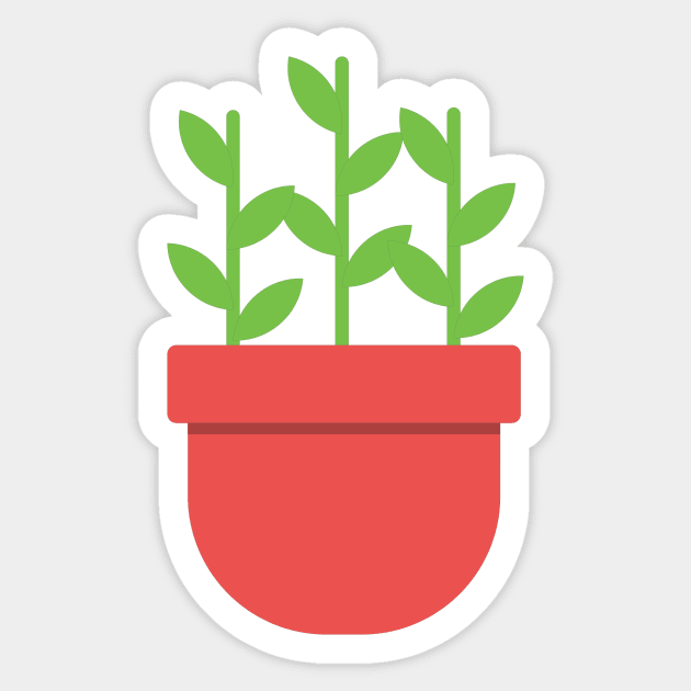 Simple Potted Plant Sticker by TriggerAura